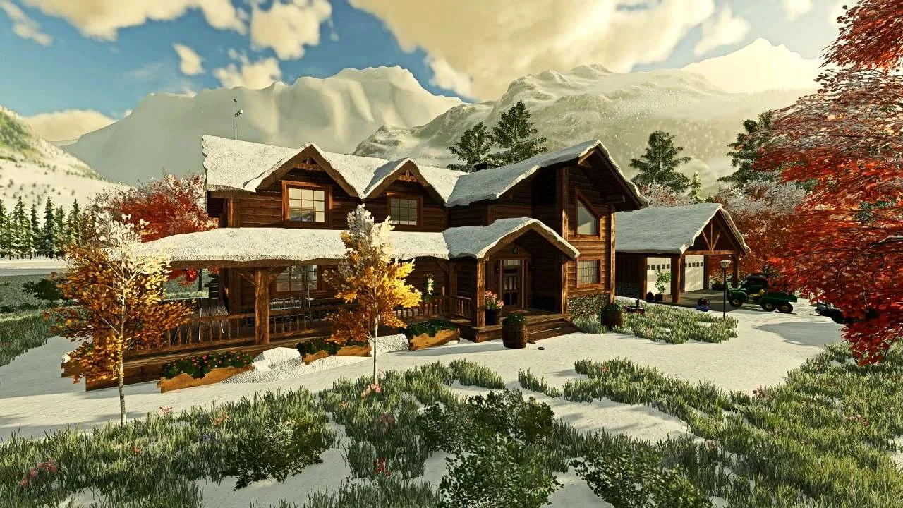Elk Mountain Ranch House (Color selectable) v1.0.0.3 FS22 FS22 Mod Free Download
