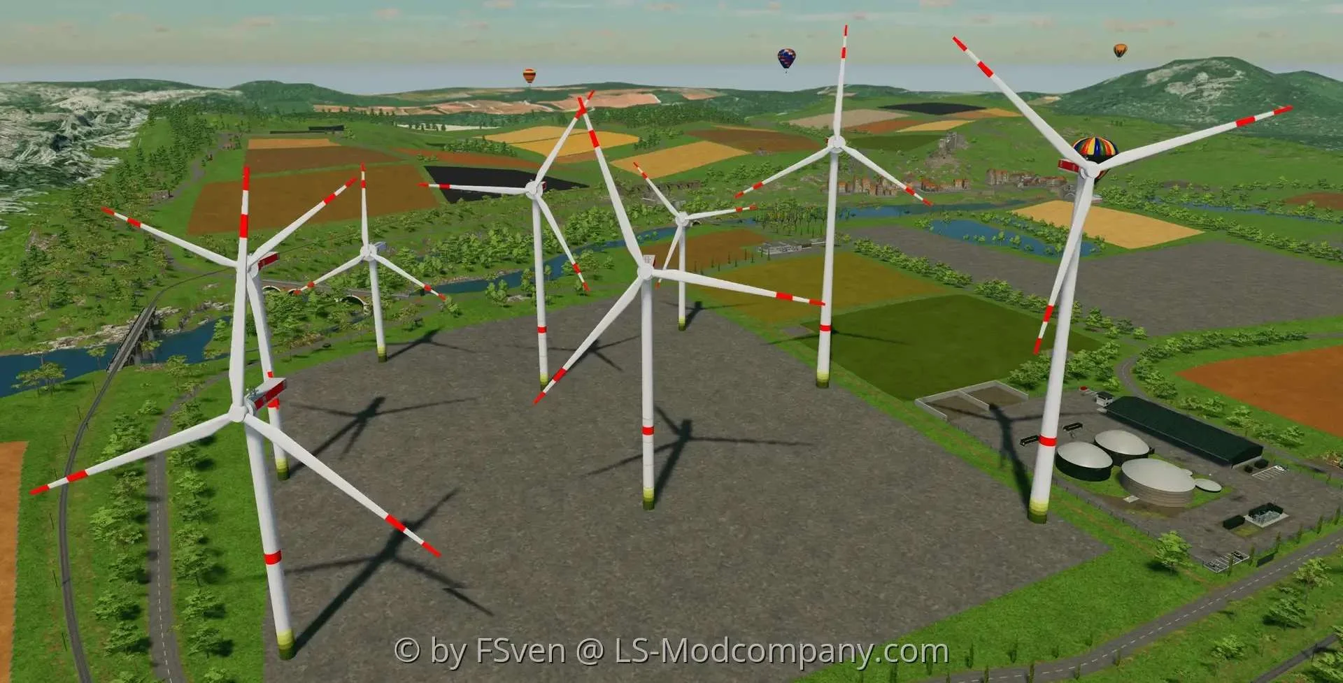 Enercon E-Nacelle Windturbines v1.0 FS22 FS22 Mod Free Download