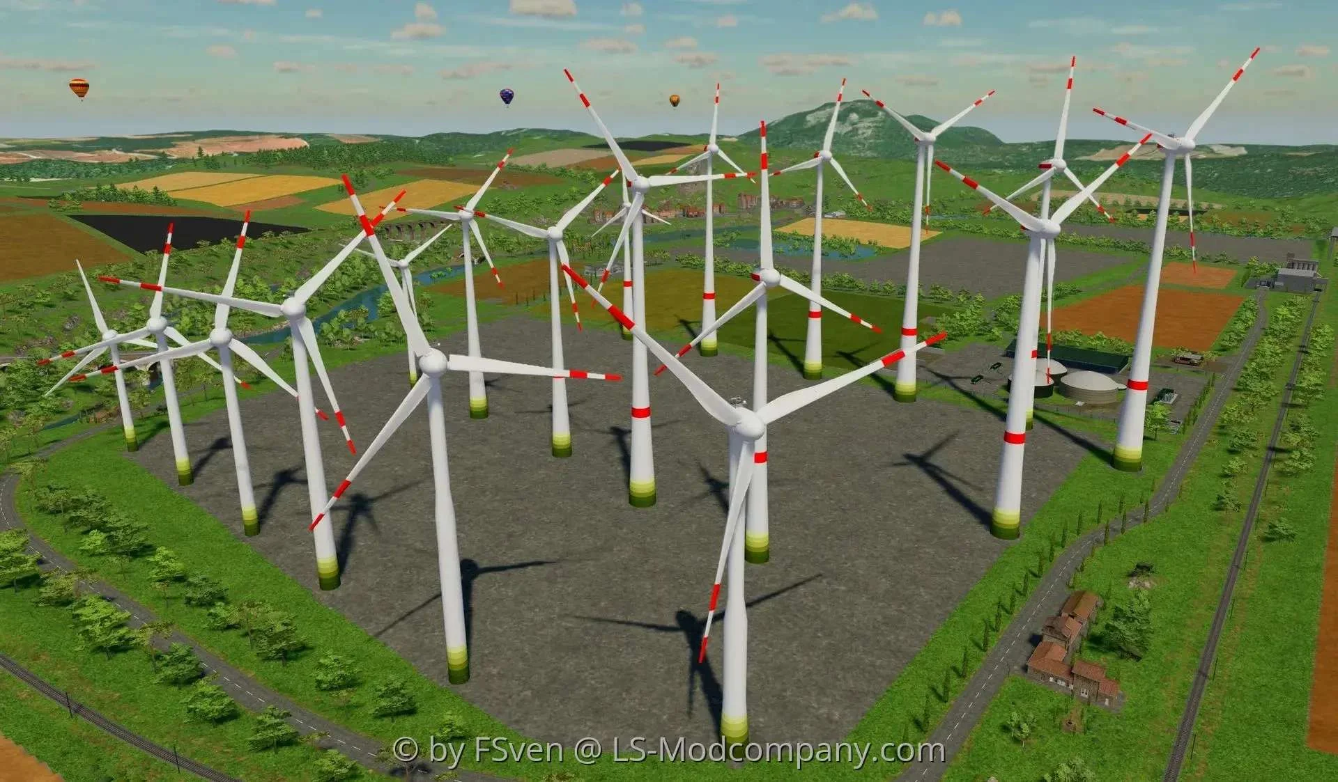 Enercon EP2-EP8 Windturbines v1.3 FS22 FS22 Mod Free Download