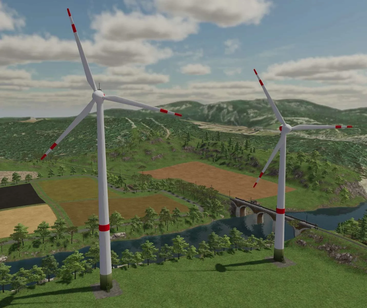 Enercon EP2 Windturbines v1.0 FS22 FS22 Mod Free Download
