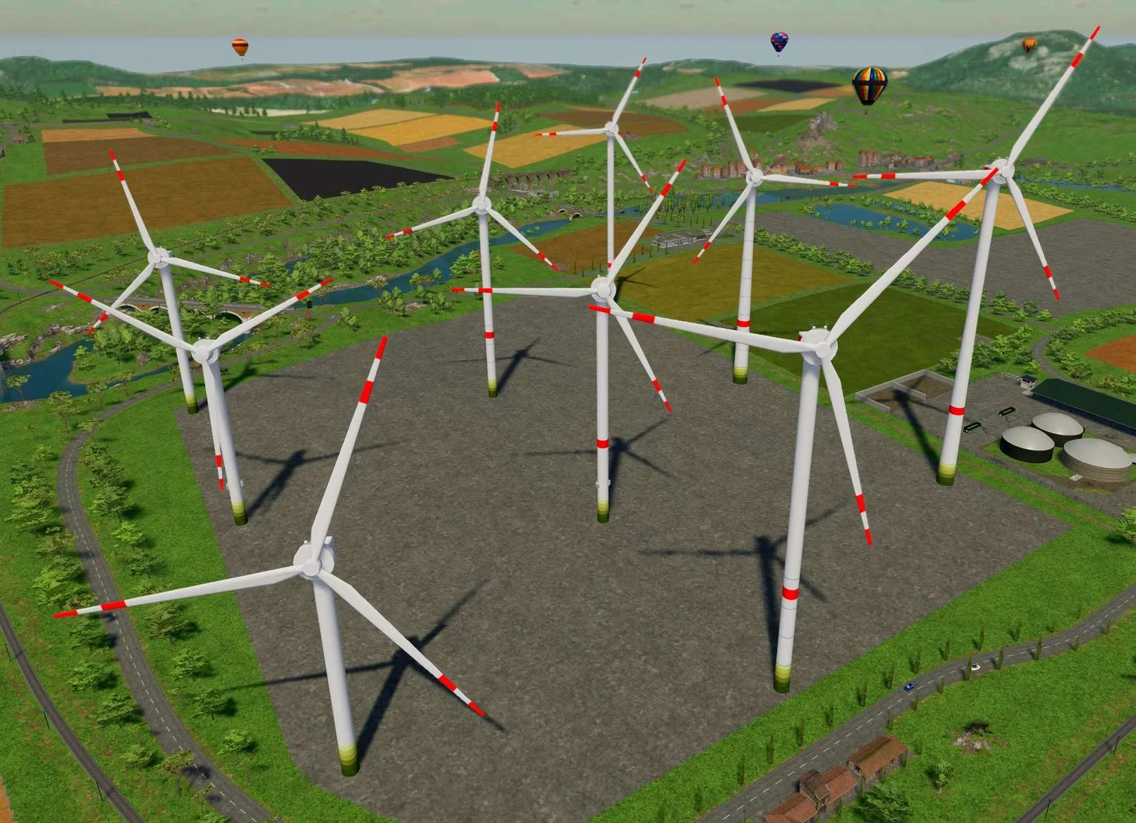 Enercon EP3 Windturbines v1.2 FS22 FS22 Mod Free Download