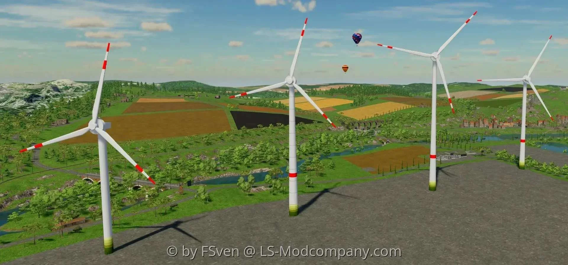 Enercon EP3 Windturbines v1.4 FS22 FS22 Mod Free Download