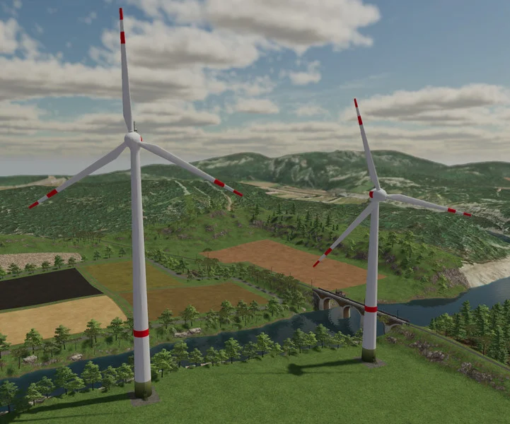 Enercon EP4 Windturbines V1.0.0.1 FS22 FS22 Mod Free Download