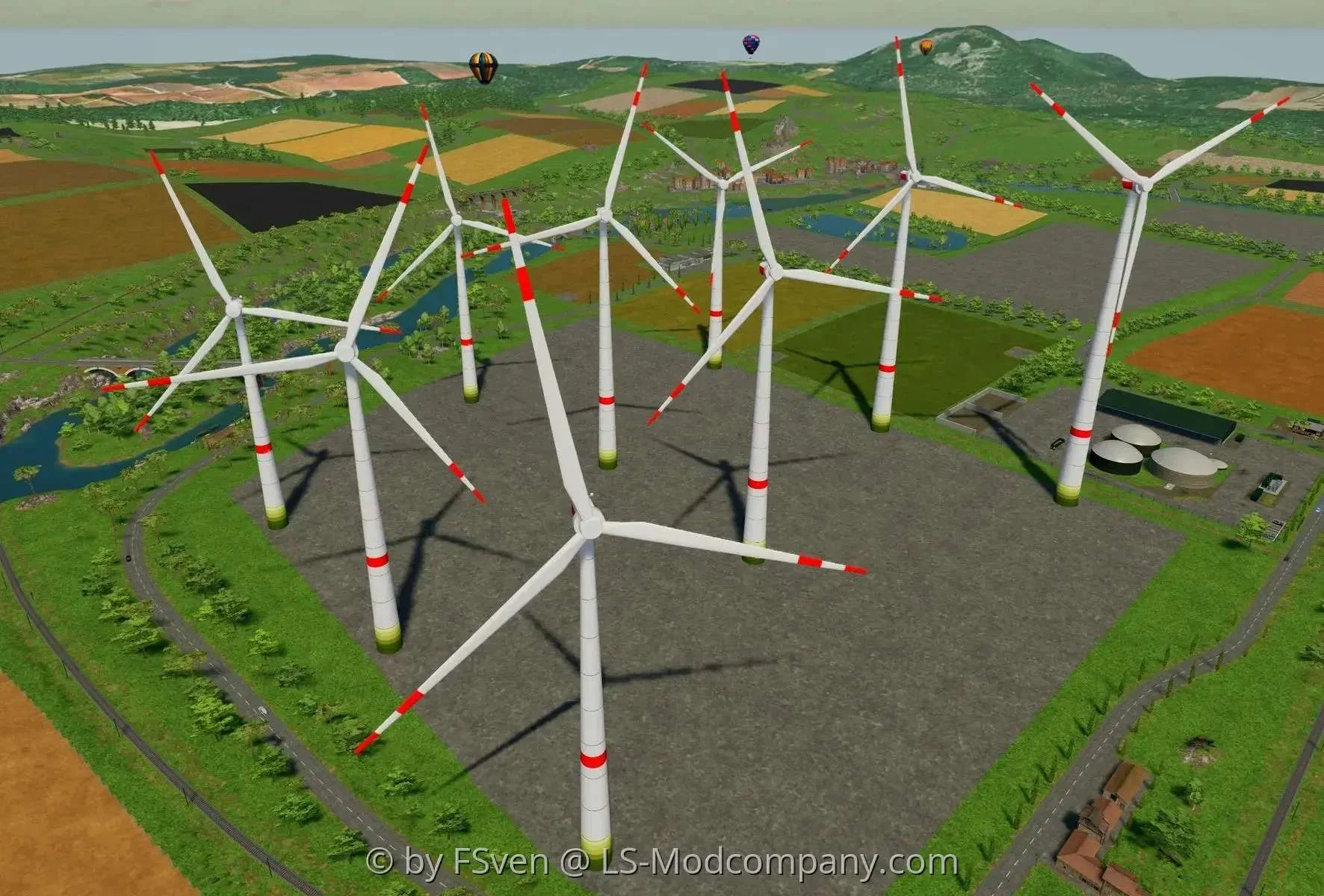 Enercon EP5 Windturbines v1.2 FS22 FS22 Mod Free Download