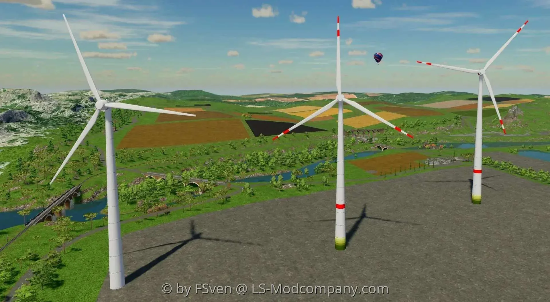 Enercon EP5 Windturbines v1.3 FS22 FS22 Mod Free Download