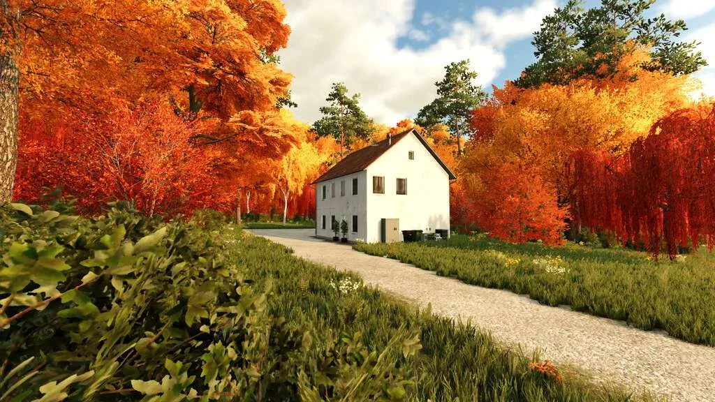 EU Farmhouse v1.0 FS22 FS22 Mod Free Download