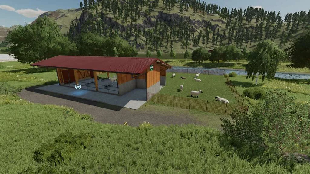 Extra Large Sheep Barn Pack v1.0 FS22 FS22 Mod Free Download