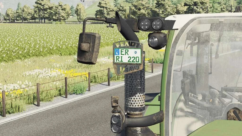 Fendt Licenseplate Holder For Fendt Favorit/Vario (Prefab) v1.1 FS22