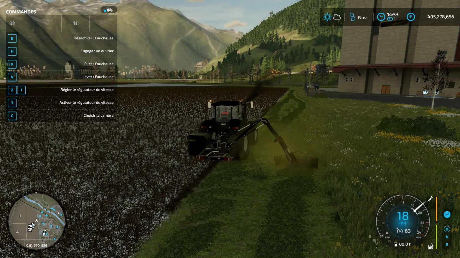 Ferri hydraulic reach mower for Wheel Loader v1.0 FS22 FS22 Mod Free Download