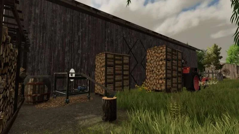 Firewood Production v1.0 FS22 FS22 Mod Free Download