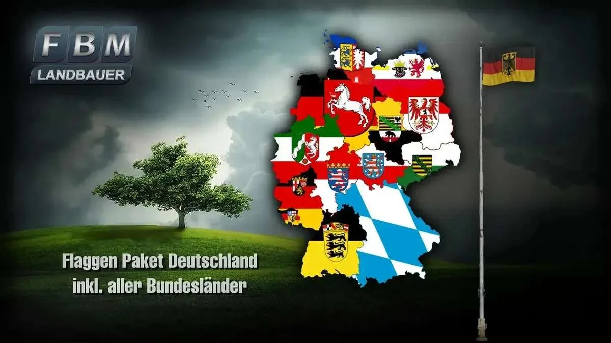 Flag Pack Germany v1.0 FS22 FS22 Mod Free Download