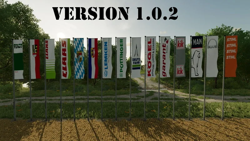 Flag set V1.0.2 FS22 FS22 Mod Free Download