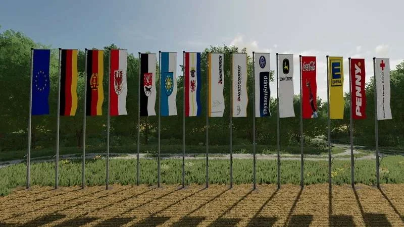 Flag set v1.0.9 FS22 FS22 Mod Free Download