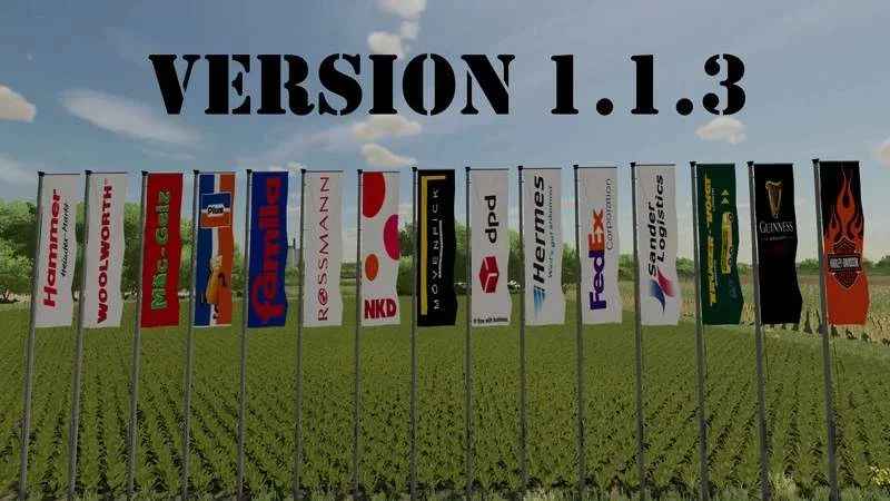 Flag set v1.1.3 FS22 FS22 Mod Free Download