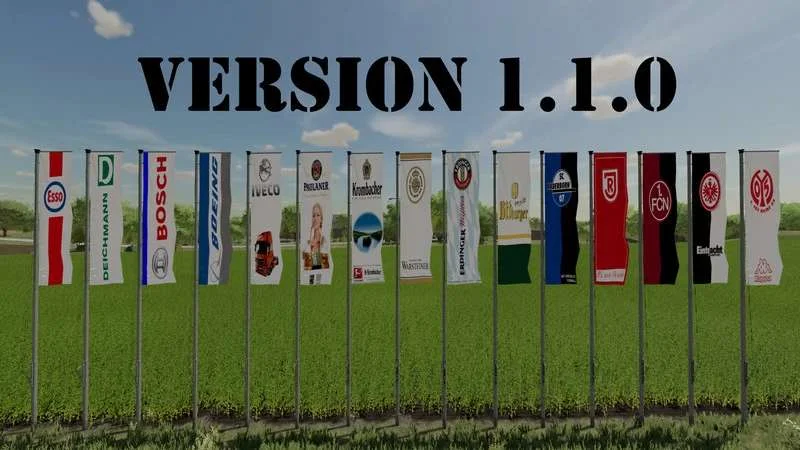 Flag set v1.1 FS22 FS22 Mod Free Download