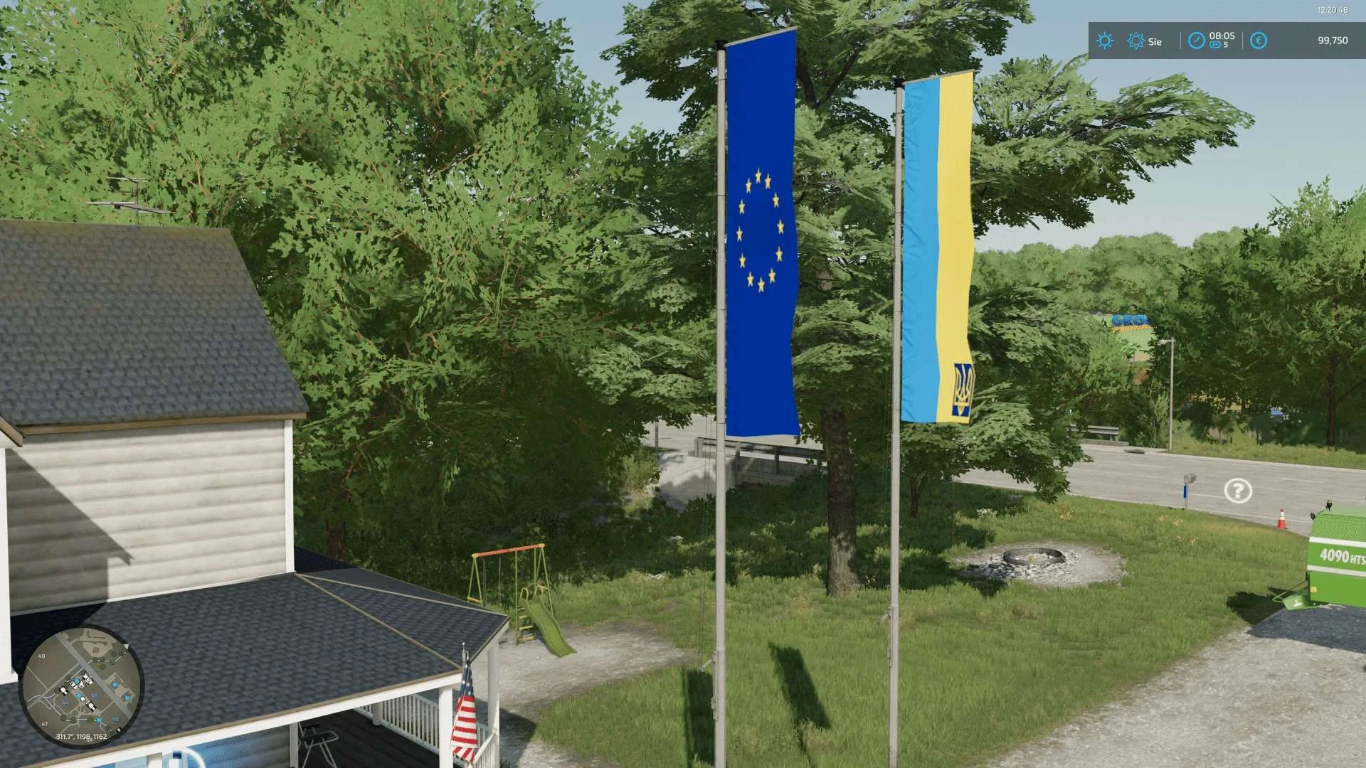 Flaga Ukrainy v1.0 FS22 FS22 Mod Free Download