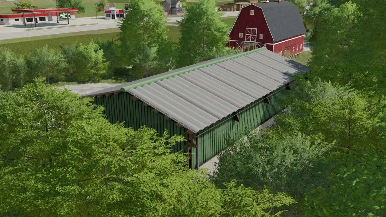 Four-compartment shed v1.0 FS22 FS22 Mod Free Download