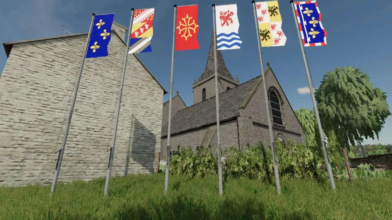 French Regions Flags Pack v3.0 FS22