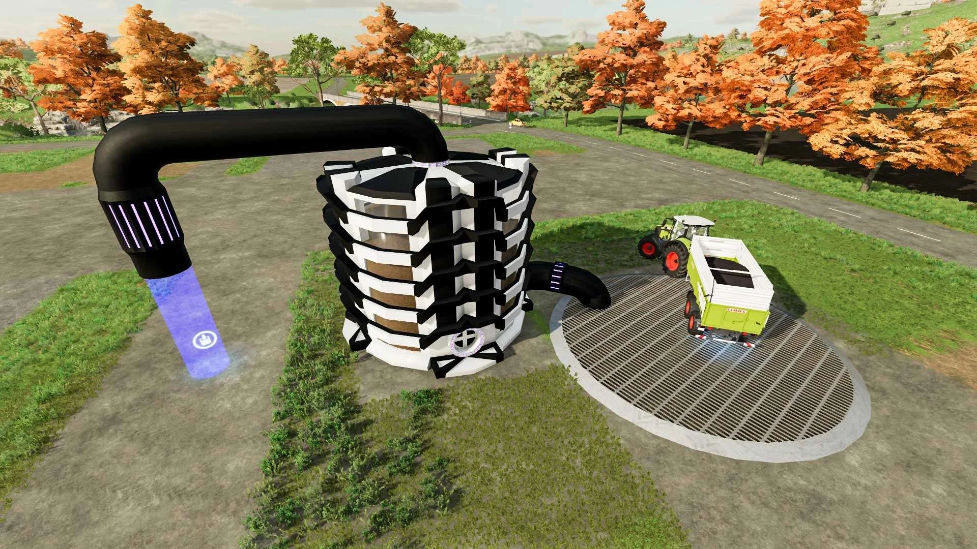 Futuristic Large Silo V1.0 FS22 FS22 Mod Free Download