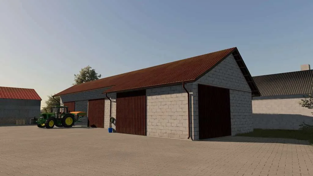Garage With Sliding Doors v1.0.0.1 FS22 FS22 Mod Free Download