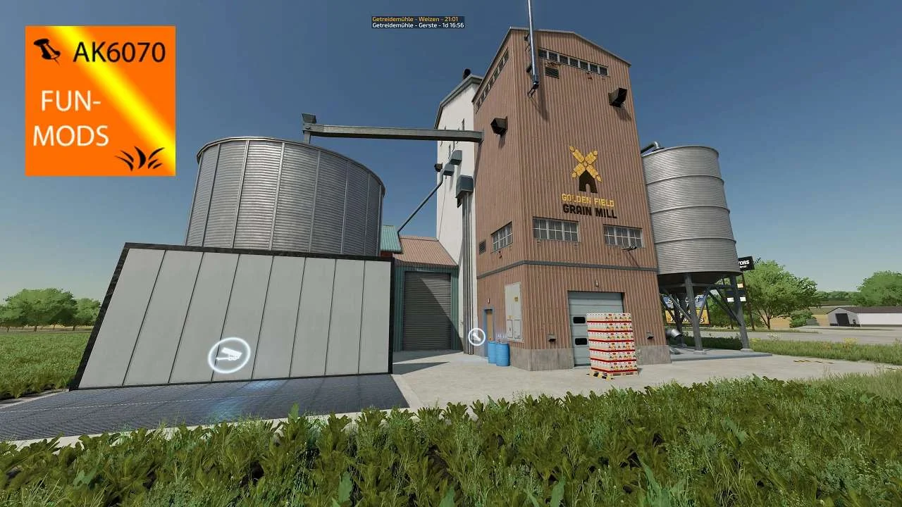 Grainmill with emptypallet v1.0 FS22 FS22 Mod Free Download