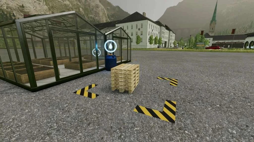 Greenhouses With Pallets v1.0 FS22 FS22 Mod Free Download