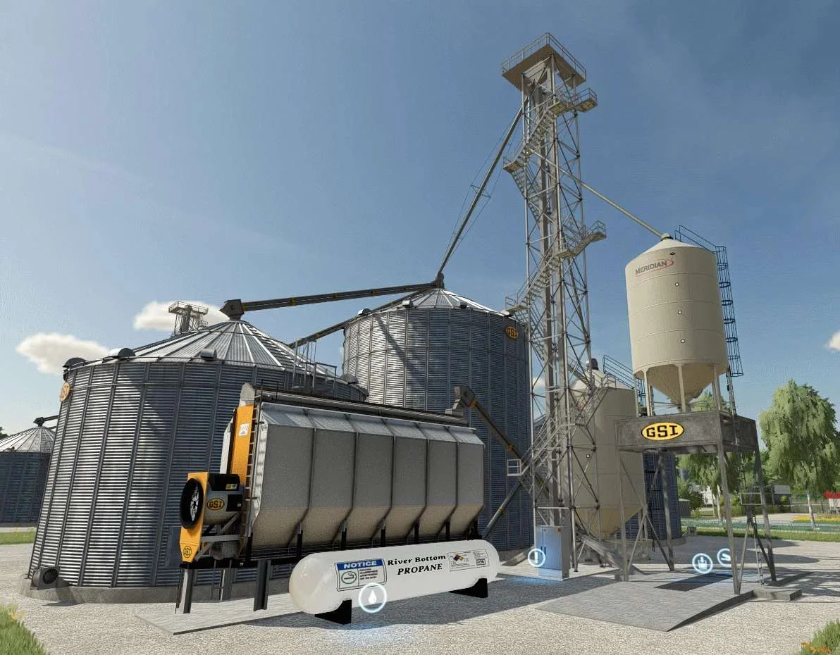 GSI Dry Corn Production Placeable v1.0 FS22 FS22 Mod Free Download