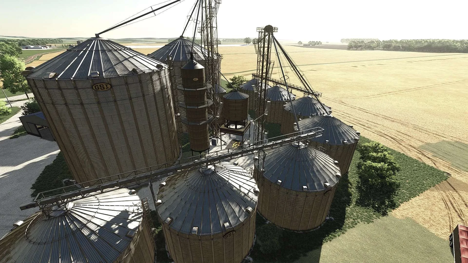 GSI Grain Bin Site With Dryer v1.0.0.1 FS22 FS22 Mod Free Download