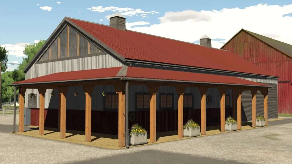 Hall With Workshop v1.0 FS22