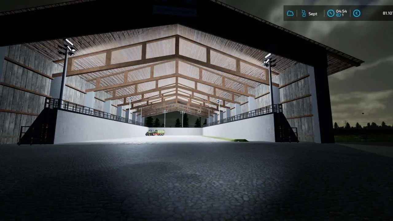 Hallen Bunker silo v1.0 FS22 FS22 Mod Free Download