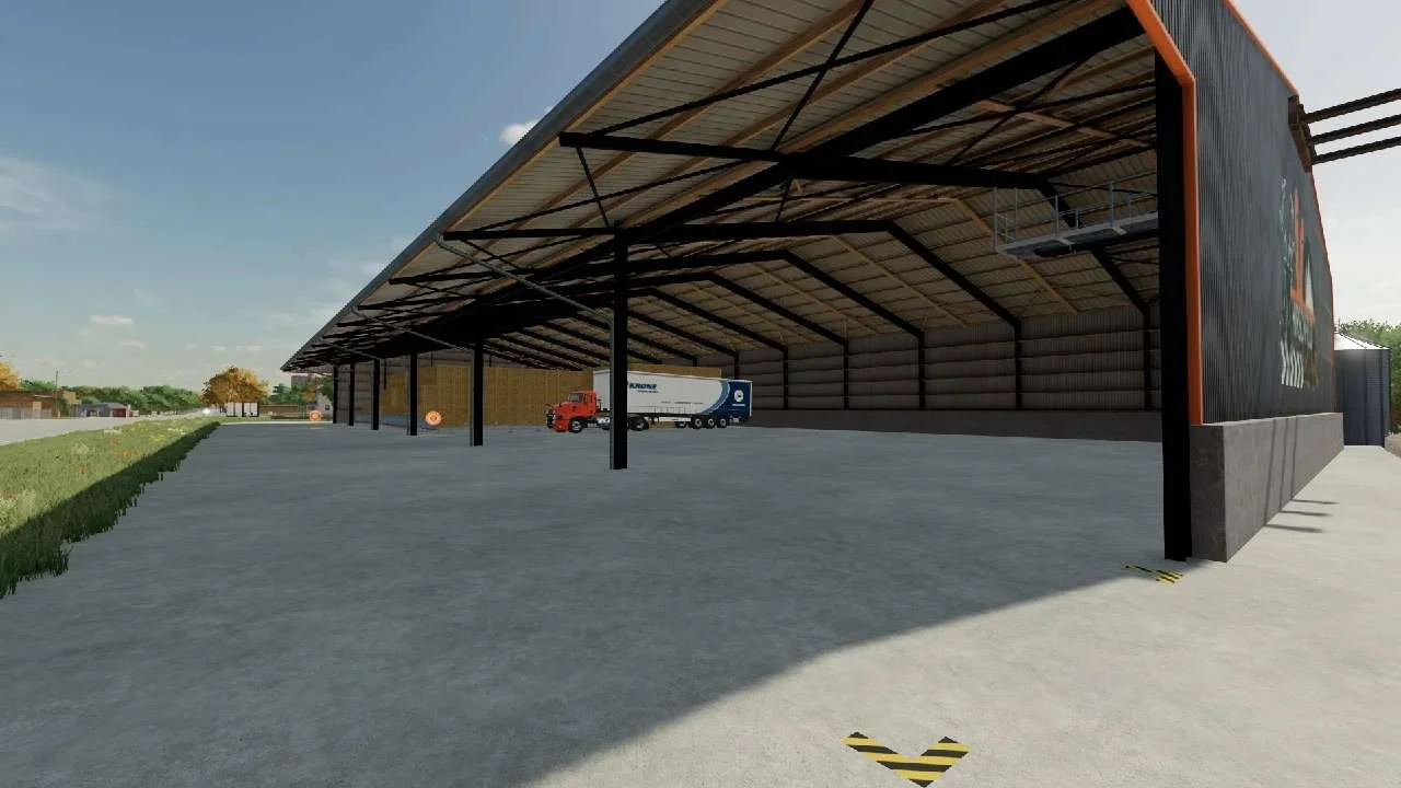 Hirschfeld Straw Harvest Hall v1.0 FS22 FS22 Mod Free Download