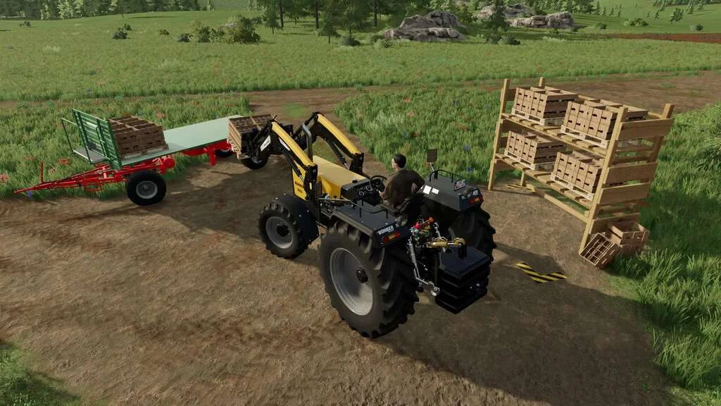 Honey Pallet Rack v1.0.0.1 FS22 FS22 Mod Free Download
