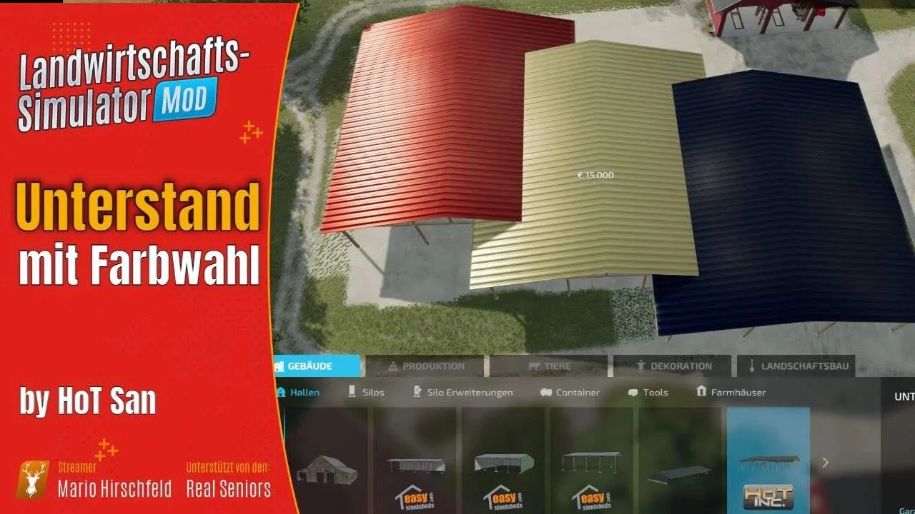 HoT Unterstand v2.0 FS22 FS22 Mod Free Download