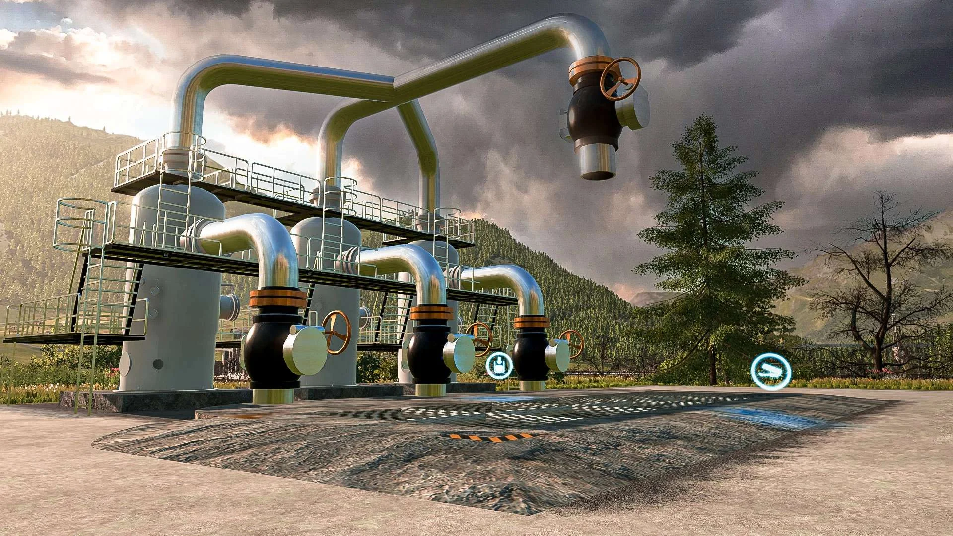 Huge Underground Silo V1.0 FS22 FS22 Mod Free Download