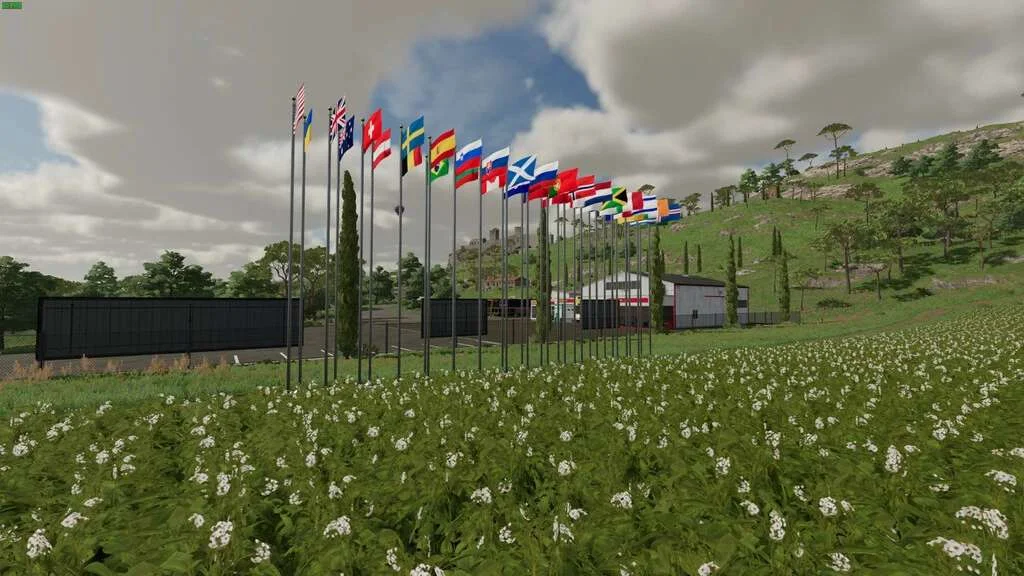 International Flag Pack v1.0 FS22 FS22 Mod Free Download