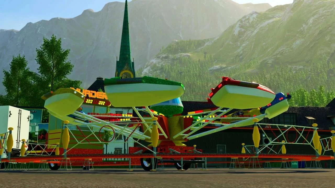 Invader Fairground Carousel v1.0 FS22 FS22 Mod Free Download