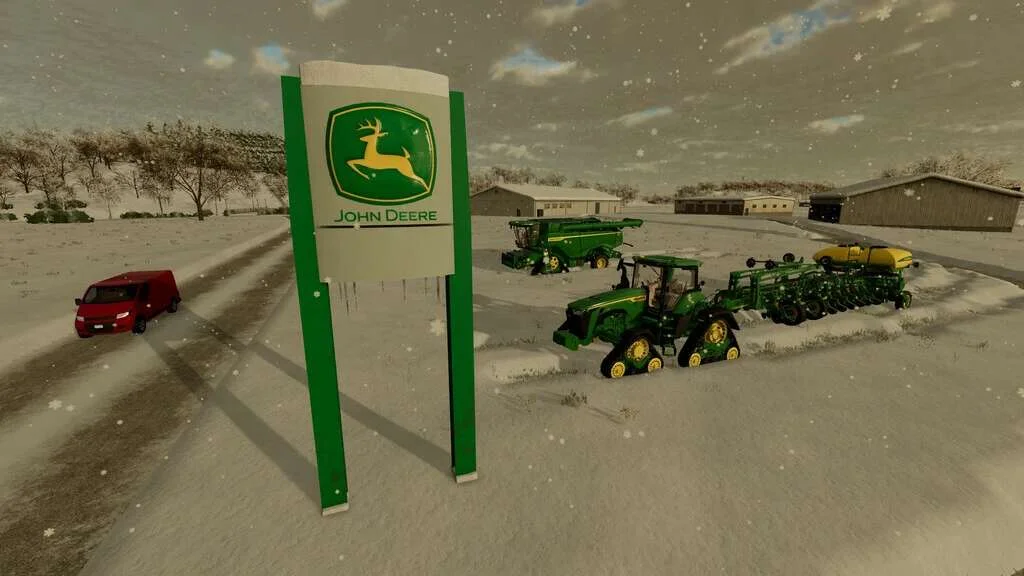 John Deere Dealer Sign v1.1 FS22 FS22 Mod Free Download