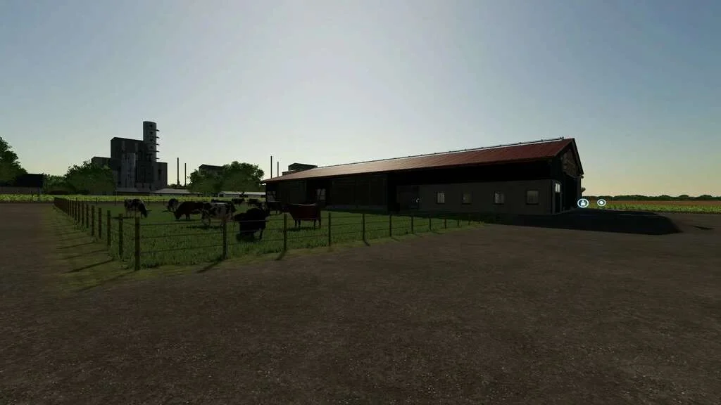 Large Cow Barn – 240 Animals v1.0 FS22 FS22 Mod Free Download