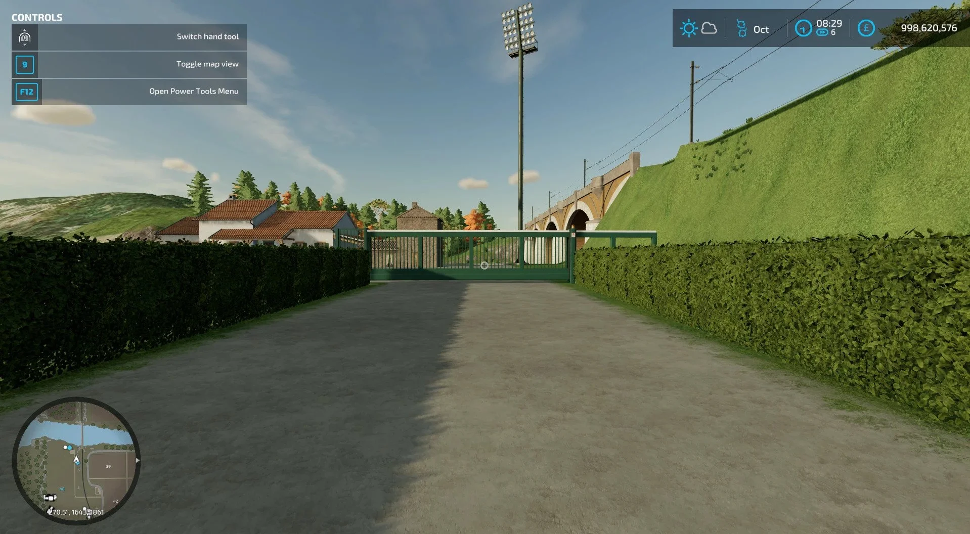 Large Green Sliding Electric Fence v1.0 FS22 FS22 Mod Free Download