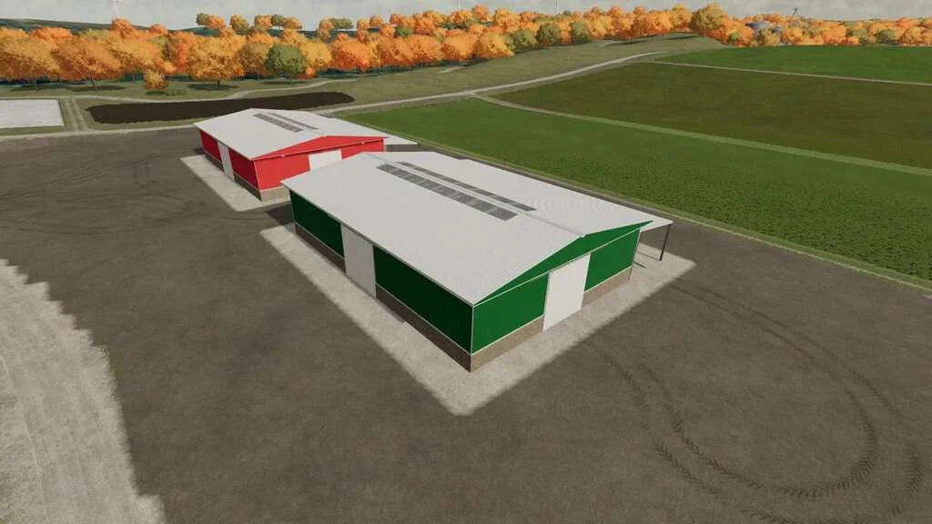 Large Machine And Implement Shed Pack v1.0 FS22 FS22 Mod Free Download