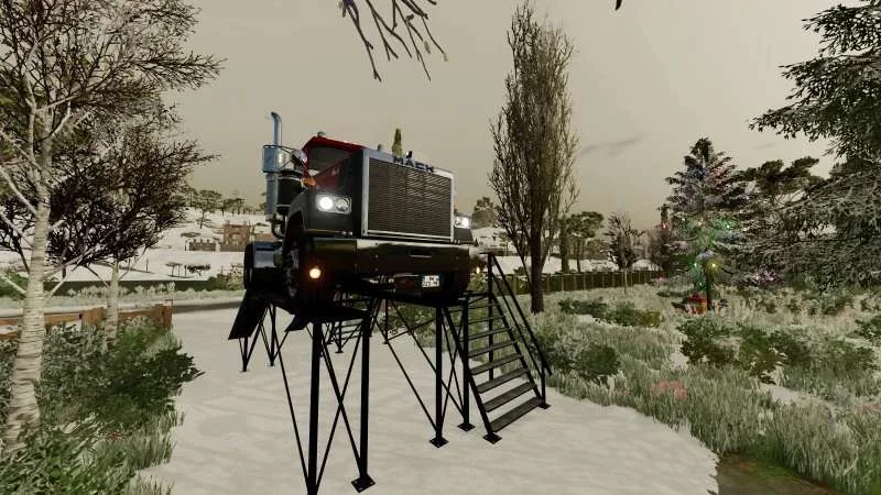 Large Service Ramp with Balcony v1.0 FS22 FS22 Mod Free Download