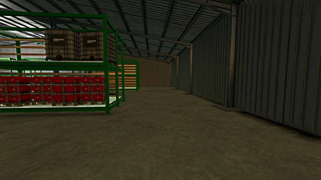 Large shed lights and shelves v1.0 FS22 FS22 Mod Free Download