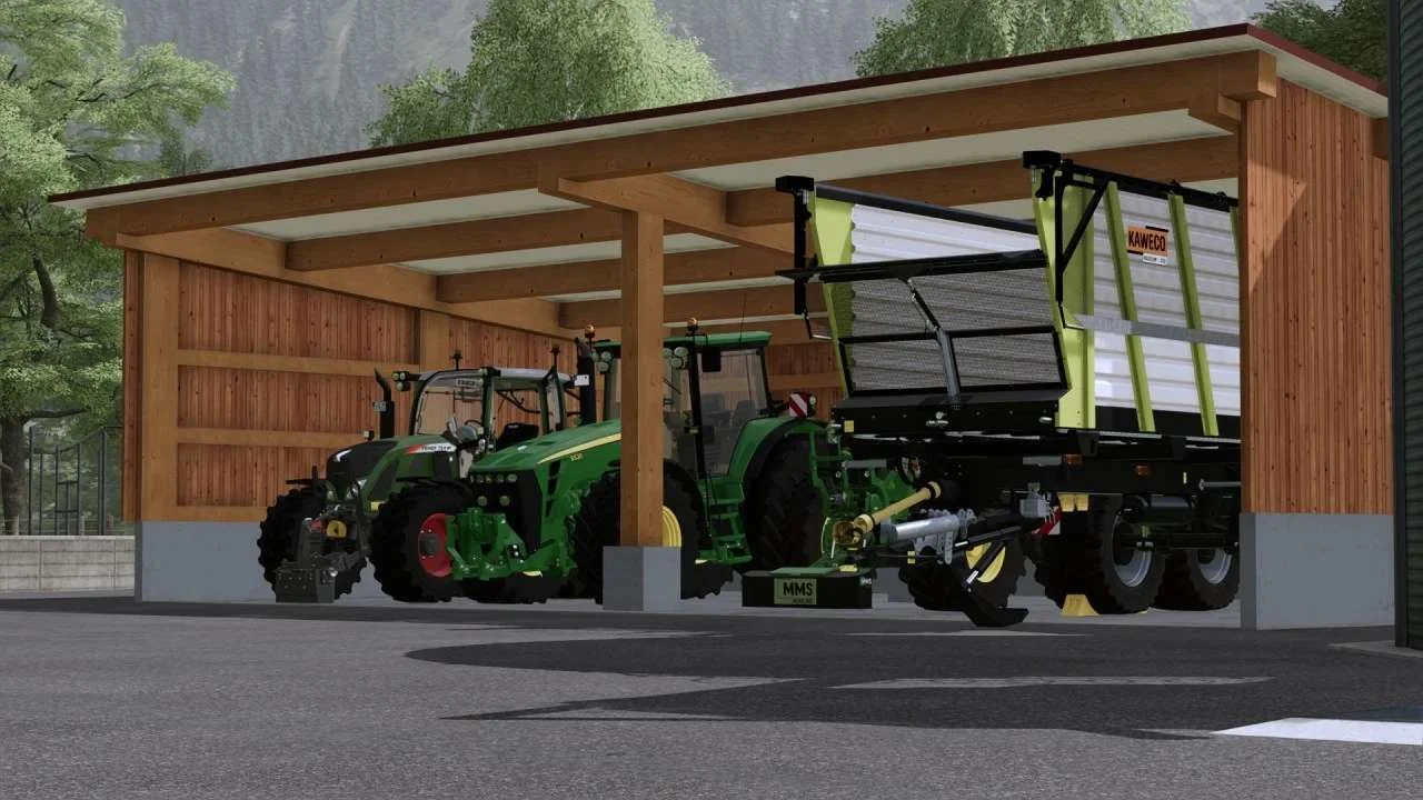 Large wooden stand v1.0.1 FS22 FS22 Mod Free Download