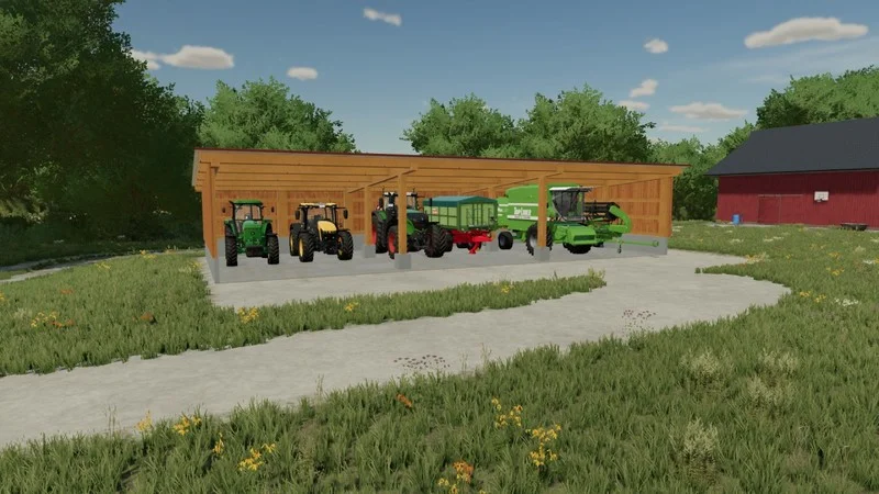 Large wooden stand V1.0 FS22 FS22 Mod Free Download