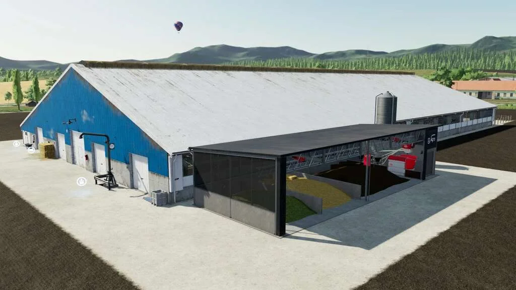 Lizard Cow Barns – Expandable Pastures Ready v1.0 FS22
