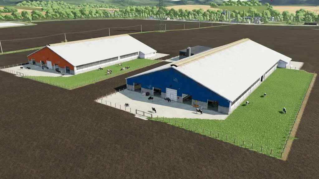 Lizard Cow Barns v1.1 FS22