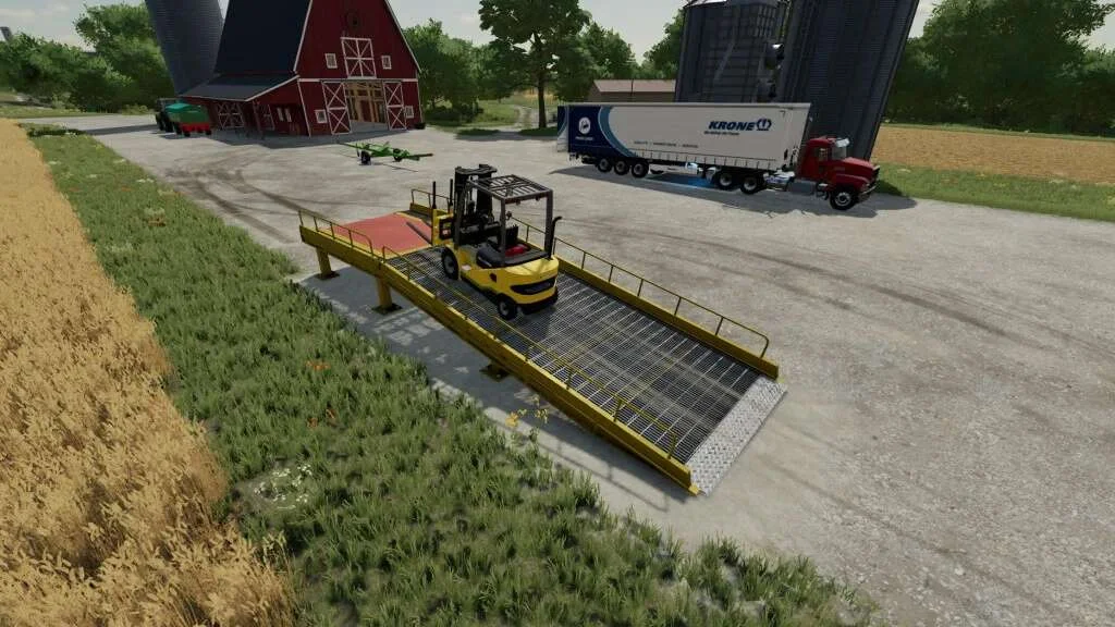 Loading Ramp With Dock Leveler v1.0 FS22 FS22 Mod Free Download
