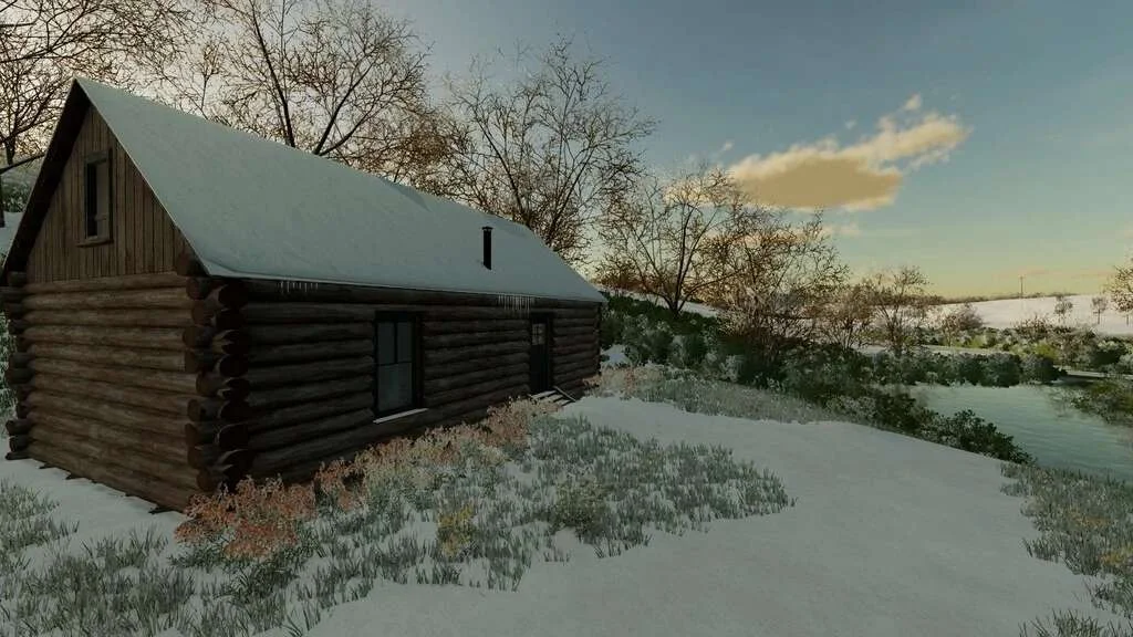 Log Cabin (Farmhouse) v1.0 FS22 FS22 Mod Free Download