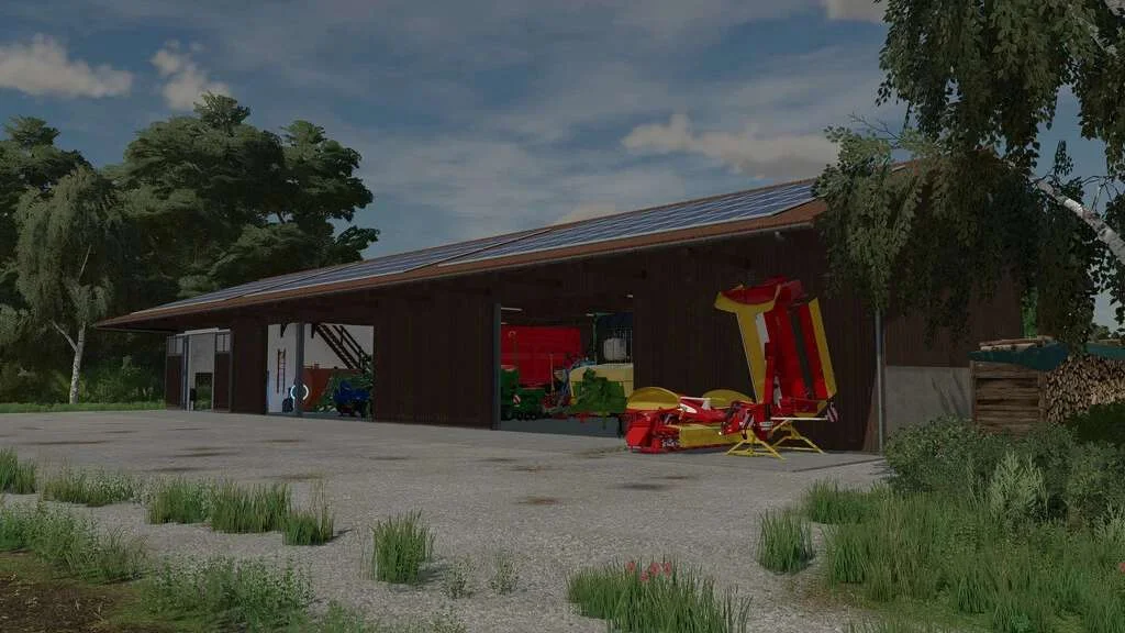Machine Hall With Workshop v1.0 FS22