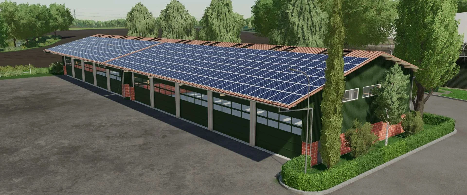 Machine Storage With Solar Panels v1.0 FS22